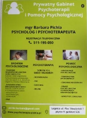 Prywatny Gabinet Psychoterapii i Pomocy Psychologicznej Barbara Pichla