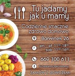 Tu jadamy jak u mamy