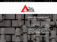 Strona internetowa z ADOM Instalacje