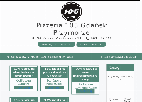 Strona internetowa z Pizzeria 105