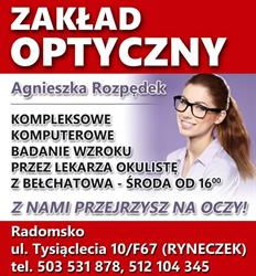 Rozpędek Agnieszka. Zakład optyczny