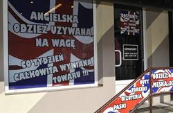 Angielska odzież używana na wagę