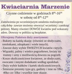 Kwiaciarnia Marzenie