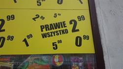 Prawie wszystko od 0,20 do 15,00