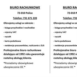 Biuro Rachunkowe w Policach