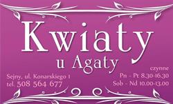 Kwiaty u Agaty