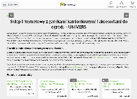 Strona internetowa z Sklep Wielobranżowy Univers