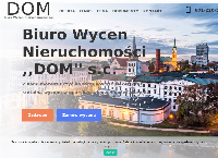 Strona internetowa z Biuro Wycen Nieruchomości ,,Dom? s.c.