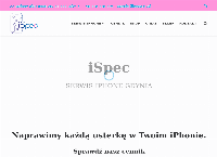 Strona internetowa z Naprawa iPhone - iSpec