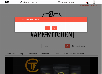 Strona internetowa z Vape Kitchen