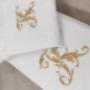 Haft na pościeli/monogram