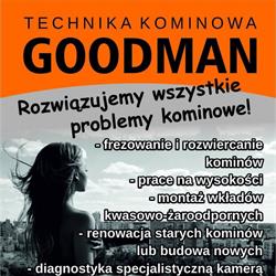 Naprawa frezowanie kominów Goodman wkłady kominowe