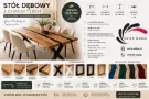 Stoły dębowe z żywicą epoksydową