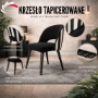 Krzesło Tapicerowane w tkaninie Pasy Classic 01 model KL-5