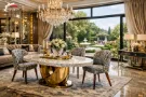 Krzesła Tapicerowane w tkaninie Luxury