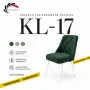 Tapicerowane Krzesło premium  w kolorze Butelkowej Zieleni KL-17