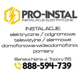 Sebastian Bobak Pro-Instal Instalacje Elektryczne
