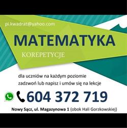 PI KWADRAT korepetycje z matematyki Nowy Sącz