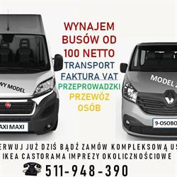 WYNAJEM BUSA WYPOŻYCZALNIA SAMOCHODÓW POMOC DROGOWA LAWETA USŁUGI TRANSPORTOWE MŁAWA PRZEPROWADZKI