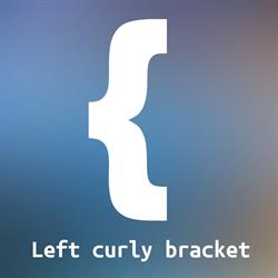 left curly bracket