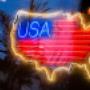 Mapa USA NEON