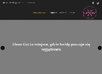 Strona internetowa z Clean Cut Barbershop
