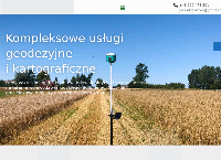 Strona internetowa z Geo-Serwis usługi geodezyjne Elżbieta Kostka