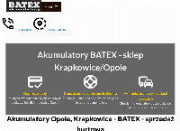 Strona internetowa z Akumulatory Opole, Krapkowice - Batex