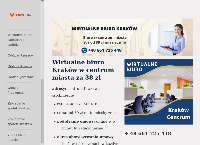 Strona internetowa z Wirtualne biura Kraków sp. z o. o.