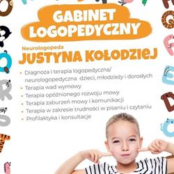 Gabinet logopedyczny, Neurologopeda Justyna Kołodziej (Jarocin, Pleszew, Kotlin)