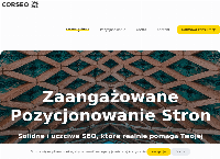 Strona internetowa z CORSEO - pozycjonowanie seo