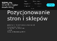 Strona internetowa z SEMLife