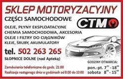 Sklep Motoryzacyjny CTM