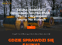 Strona internetowa z Sauna mobilna beczka - z dowozem na kółkach - SauNarnia
