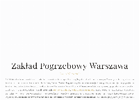 Strona internetowa z Cerber Zakład pogrzebowy Warszawa Włochy
