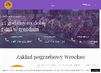 Strona internetowa z Olimp Zakład usług pogrzebowych Wrocław Ołtaszyn