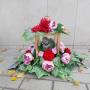 Wiązanka nagrobna wykonana w Flores Kwiaciarni w Myślenicach