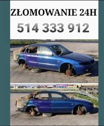AUTOKASACJA 24H7 KRAKÓW ZŁOMOWANIE KRAKÓW 24H7 AUTO ZŁOM KRAKÓW