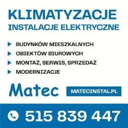 Klimatyzacja, Instalacje Elektryczne - Matec
