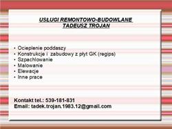 Usługi Remontowo - Budowlane Tadeusz Trojan