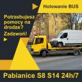 Holowanie samochodów dostawczych BUS (Pabianice S8 S14)