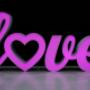 Napis LOVE kolorowy najem Lublin