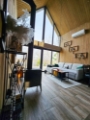 Salon - domek sowa- HYTTE na wyspie
