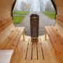 sauna z widokiem na wodę