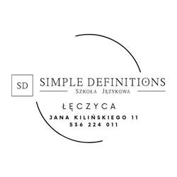 Simple Definitions Aleksandra Matczak