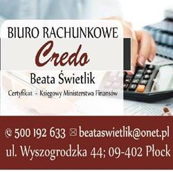 BIURO RACHUNKOWE CREDO BEATA ŚWIETLIK