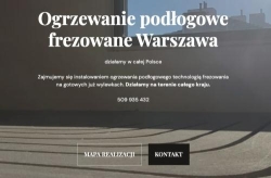 Frezowanie pod ogrzewanie podłogowe Warszawa Hydraulik