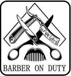 Barber on duty