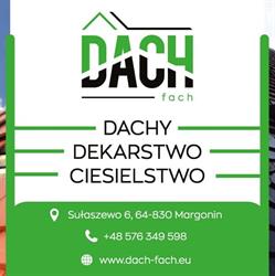 Dach Fach Szymon Gryczka. Wieloletnie doświadczenie. Dachy, dekarz Chodzież, Piła, Margonin.