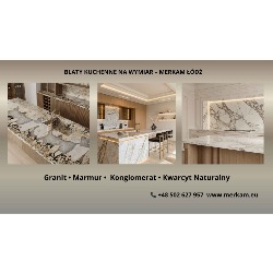 MERKAM  Blaty Kuchenne, Schody, Parapety | Granit, Konglomerat, Kwarcyt naturalny, Marmur, Kamień